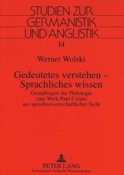 Gedeutetes verstehen - Sprachliches wissen - Wolski, Werner