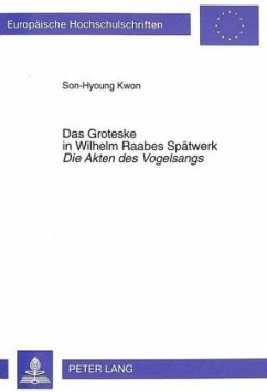 Cover Das Groteske in Wilhelm Raabes Spätwerk- 