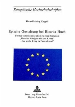 Epische Gestaltung bei Ricarda Huch - Kappel, Hans-Henning