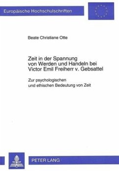 Cover Zeit in der Spannung von Werden und Handeln bei Victor Emil Freiherr v. Gebsattel