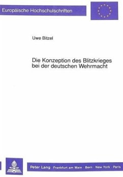 Cover Die Konzeption des Blitzkrieges bei der deutschen Wehrmacht