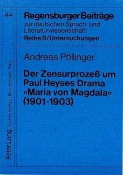 Cover Der Zensurprozeß um Paul Heyses Drama 