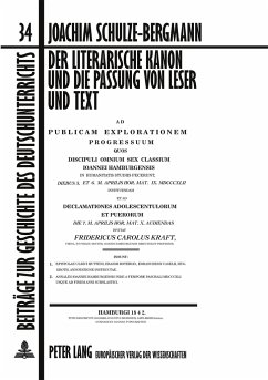 Der literarische Kanon und die Passung von Leser und Text - Schulze-Bergmann, Joachim