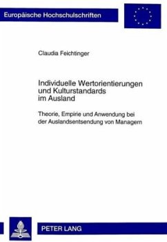 Individuelle Wertorientierungen und Kulturstandards im Ausland Cover Individuelle Wertorientierungen und Kulturstandards im Ausland
