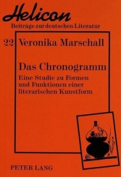 Das Chronogramm - Marschall, Veronika