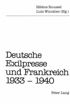 Cover Deutsche Exilpresse und Frankreich 1933-1940