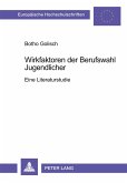 Wirkfaktoren der Berufswahl Jugendlicher Wirkfaktoren der Berufswahl Jugendlicher