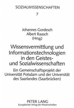 Cover Wissensvermittlung und Informationstechnologien in den Geistes- und Sozialwissenschaften