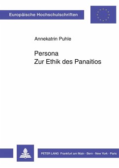 Persona. Zur Ethik des Panaitios - Puhle, Annekatrin