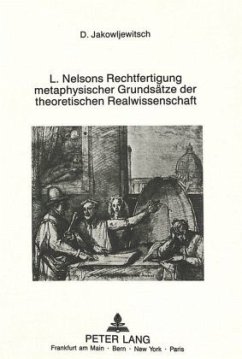 Cover Leonard Nelsons Rechtfertigung metaphysischer Grundsätze der theoretischen Realwissenschaft