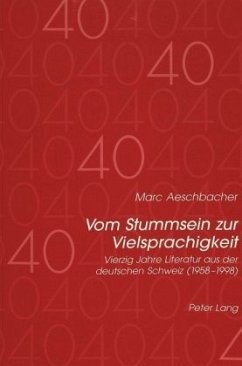 Vom Stummsein zur Vielsprachigkeit - Aeschbacher, Marc