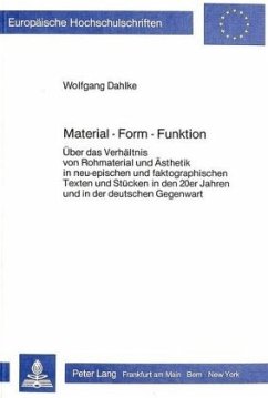 Material - Form - Funktion - Dahlke, Wolfgang