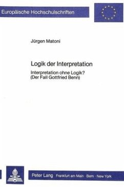 Logik der Interpretation - Matoni, Jürgen