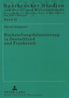 Rückstellungsbilanzierung in Deutschland und Frankreich - Altmeier, David