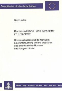 Kommunikation und Literarizität im Erzähltext - Lauten, Gerd