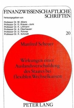 Cover Wirkungen einer Auslandsverschuldung des Staates bei flexiblen Wechselkursen