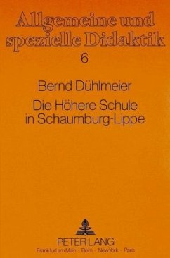 Cover Die Höhere Schule in Schaumburg-Lippe