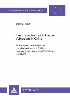 Cover Finanzausgleichspolitik in der Volksrepublik China