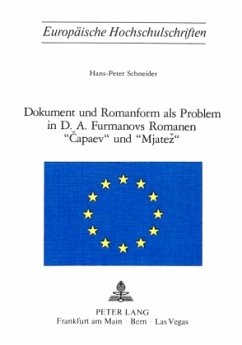 Dokument und Romanform als Problem in D.A. Furmanovs Romanen 