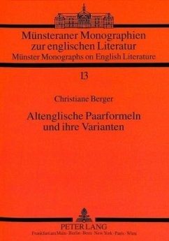 Altenglische Paarformeln und ihre Varianten - Berger, Christiane Maria