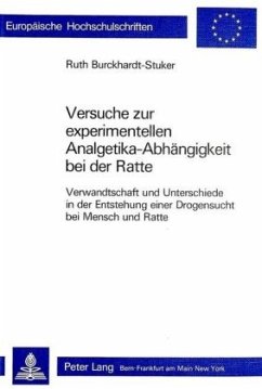 Versuche zur experimentellen Analgetika-Abhängigkeit bei der Ratte - Université de Lausanne