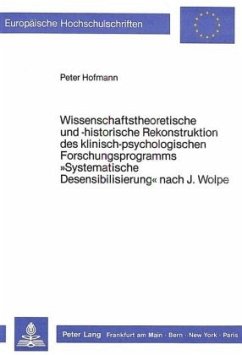 Cover Wissenschaftstheoretische und -historische Rekonstruktion des klinisch-psychologischen Forschungsprogramms 