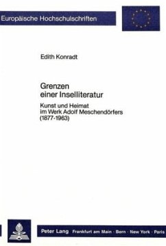 Grenzen einer Inselliteratur - Konradt, Edith