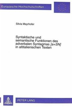 Cover Syntaktische und semantische Funktionen des adverbalen Syntagmas 