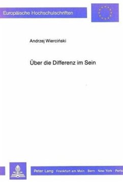 Cover Über die Differenz im Sein