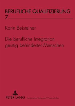 Cover Die berufliche Integration geistig behinderter Menschen