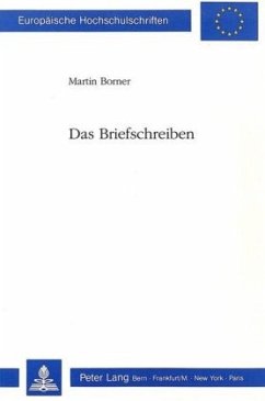 Das Briefschreiben - Borner, Martin