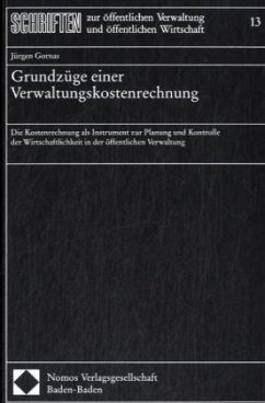 Cover Grundzüge einer Verwaltungskostenrechnung