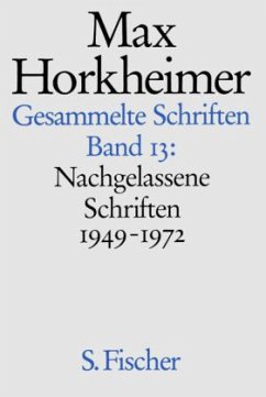 Cover Nachgelassene Schriften 1949-1972 / Gesammelte Schriften, 19 Bde. Bd.13