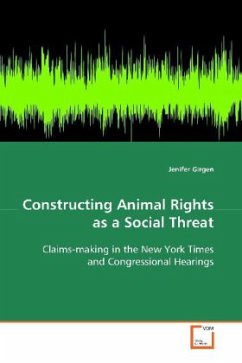 Constructing Animal Rights as a Social Threat - Girgen, Jenifer