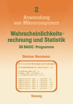 Wahrscheinlichkeitsrechnung und Statistik ¿ 30 BASIC-Programme - Herrmann, Dietmar