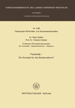 Flexibilität ¿ Ein Konzept für die Studienreform? - Rüffert, Peter