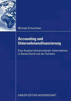 Accounting und Unternehmensfinanzierung - Schachtner, Michael