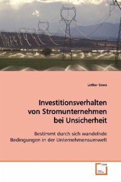 Investitionsverhalten von Stromunternehmen bei Unsicherheit - Sowa, Lothar