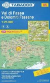 Tabacco topographische Wanderkarte Val di Fassa e Dolomiti Fassane Tabacco topographische Wanderkarte Val di Fassa e Dolomiti Fassane