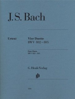 Vier Duette BWV 802-805, Klavier - Johann Sebastian Bach - Vier Duette BWV 802-805