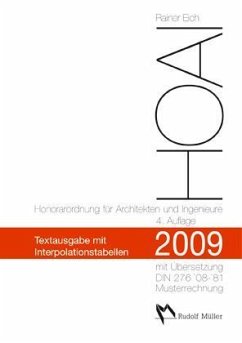 HOAI 2009, Honorarordnung für Architekten und Ingenieure - Eich, Rainer