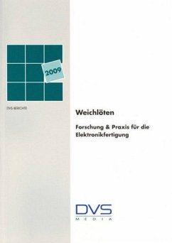 Weichlöten Forschung & Praxis für die Elektronikfertigung Tagung am 10.02.09 in Hanau - DVS e. V, DVS e