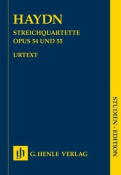 Streichquartette op.54 und 55 (Tost-Quartette), Partitur, Studien-Edition - Joseph Haydn - Streichquartette Heft VII op. 54 und 55 (Tost-Quartette)