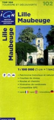 Cover IGN Karte, Tourisme et découverte Lille, Maubeuge