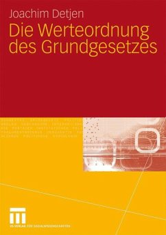 Die Werteordnung des Grundgesetzes - Detjen, Joachim
