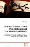 TEACHING TRANSLATION IN ENGLISH LANGUAGE TEACHING DEPARTMENTS