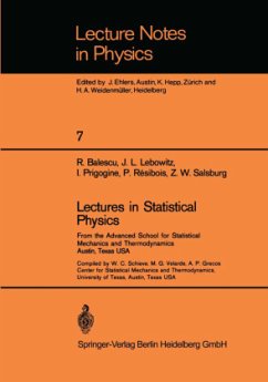Lectures in Statistical Physics - Balescu, R.;Lebowitz, J. L.;Prigogine, Ilya