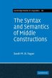 The Syntax and Semantics of Middle... - Bild 1