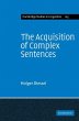 The Acquisition of Complex Sentences - Bild 1