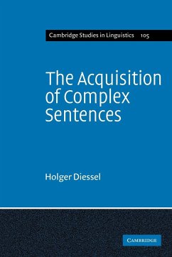 The Acquisition of Complex Sentences - Diessel, Holger